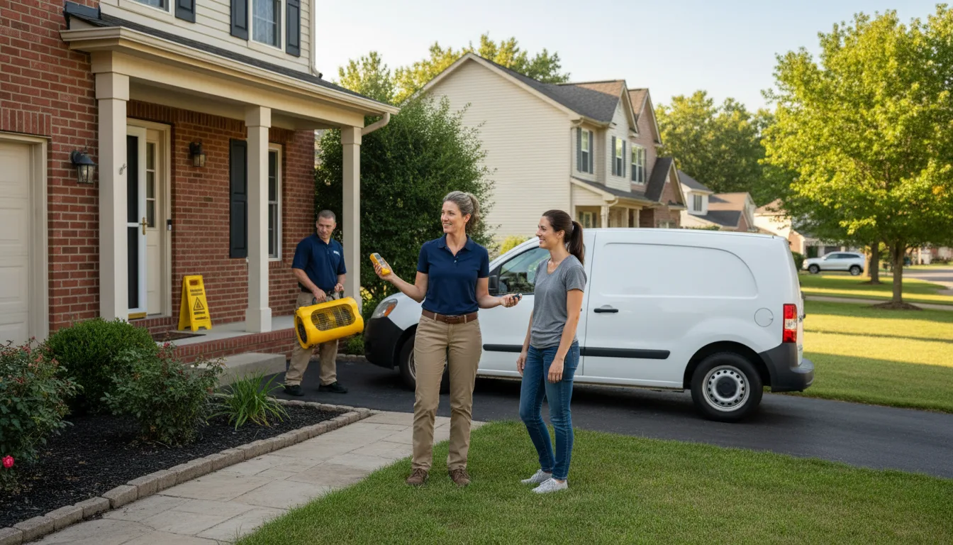Residential water damage restoration in Caledonia, WI